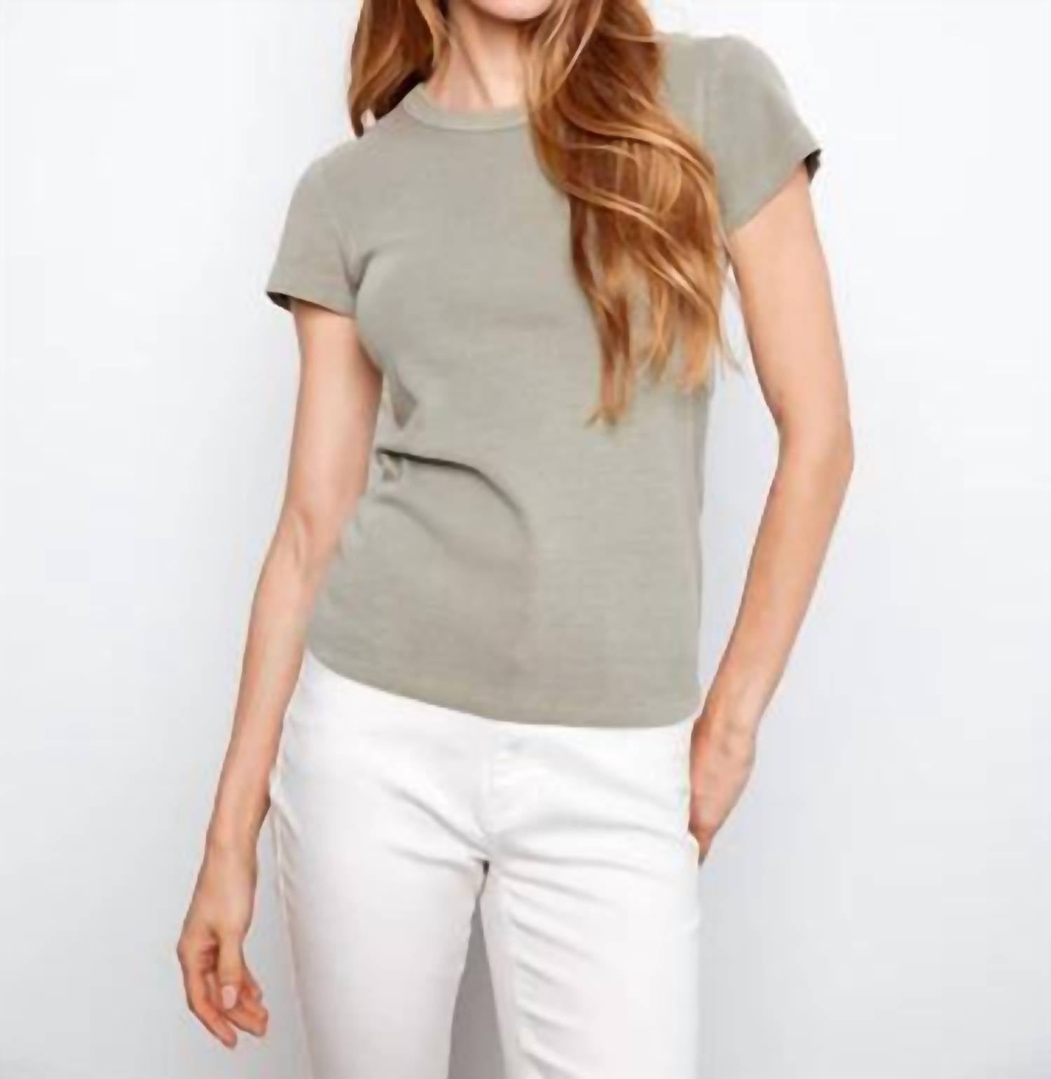 Charlie B - Tencel Ribbed Crew Neck T-shirt