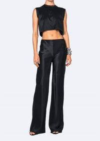Nonchalant Label - Norma Elastic-waist Silky Trouser Pant