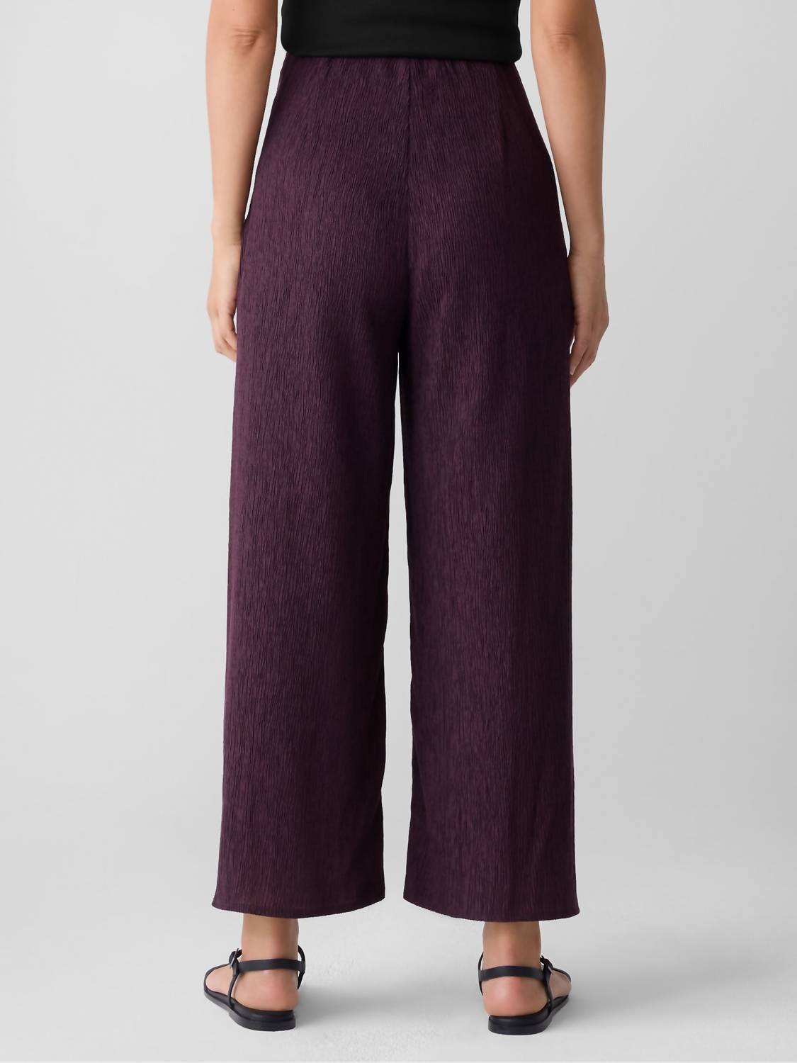 Eileen Fisher - Women's High Waist Wide Ankle Pants