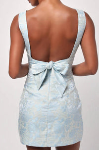 Lulus - Camilla Floral Brocade Mini Dress
