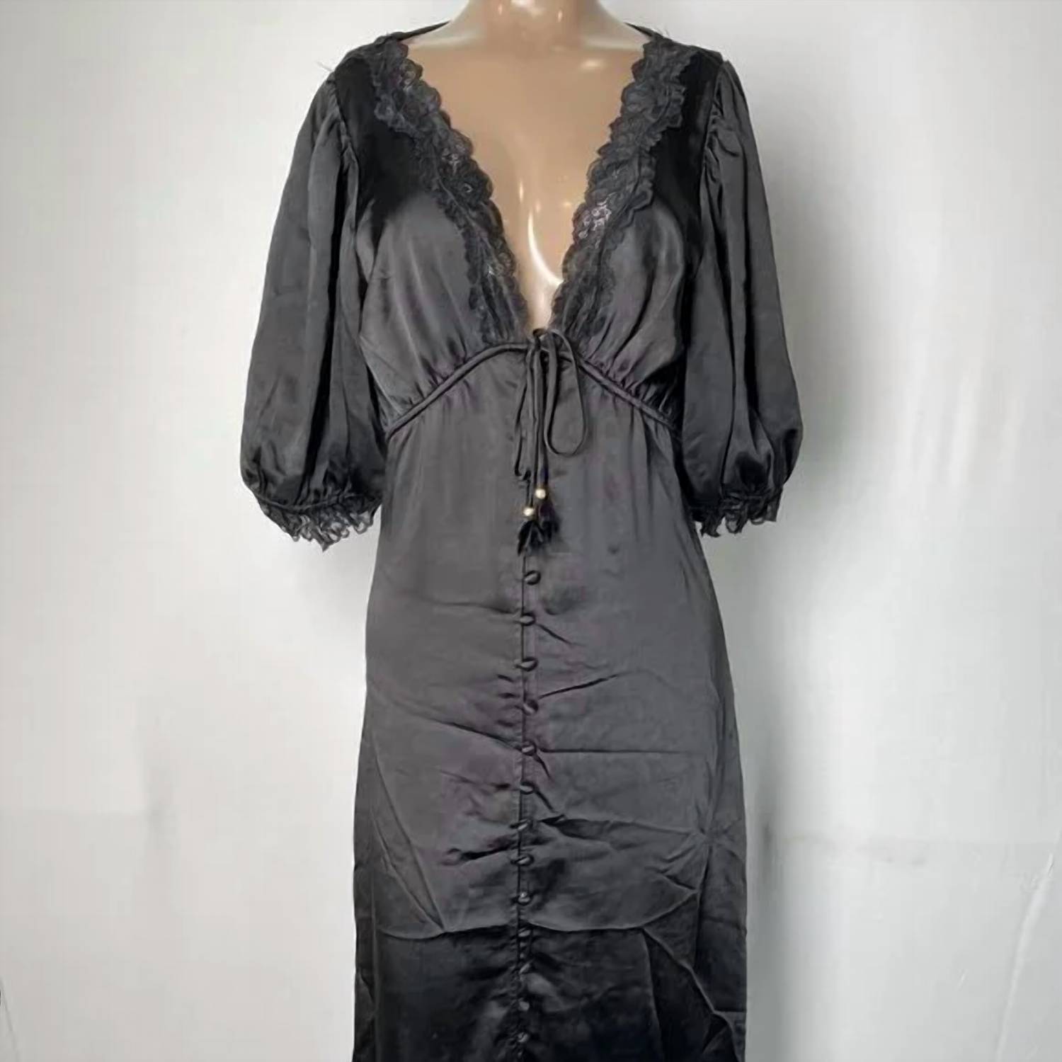 En Saison Women’s A-line Maxi Dress in black - women's dress