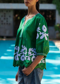 Rose And Rose - Gladiola Top