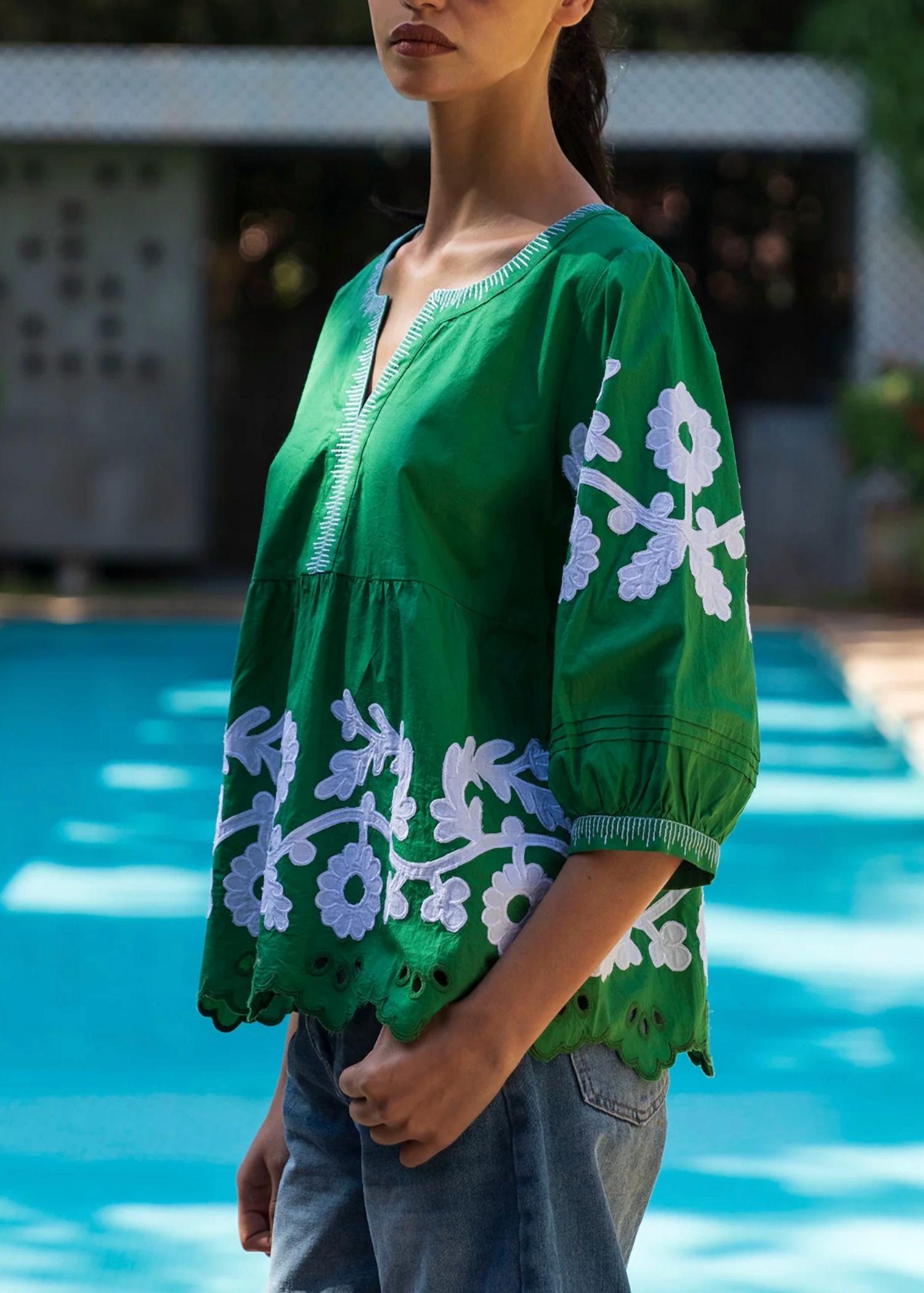 Rose And Rose - Gladiola Top