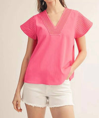 Jodifl Women's Slow Down Top in baby pink - women's shirt