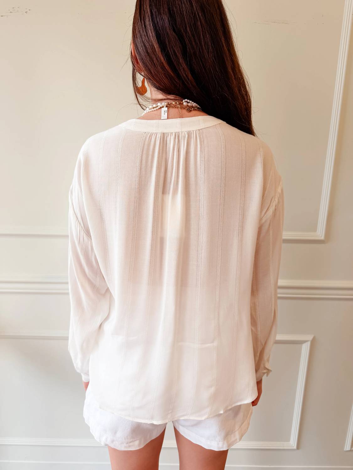 Skies Are Blue - Effortless Chic Twist Blouse