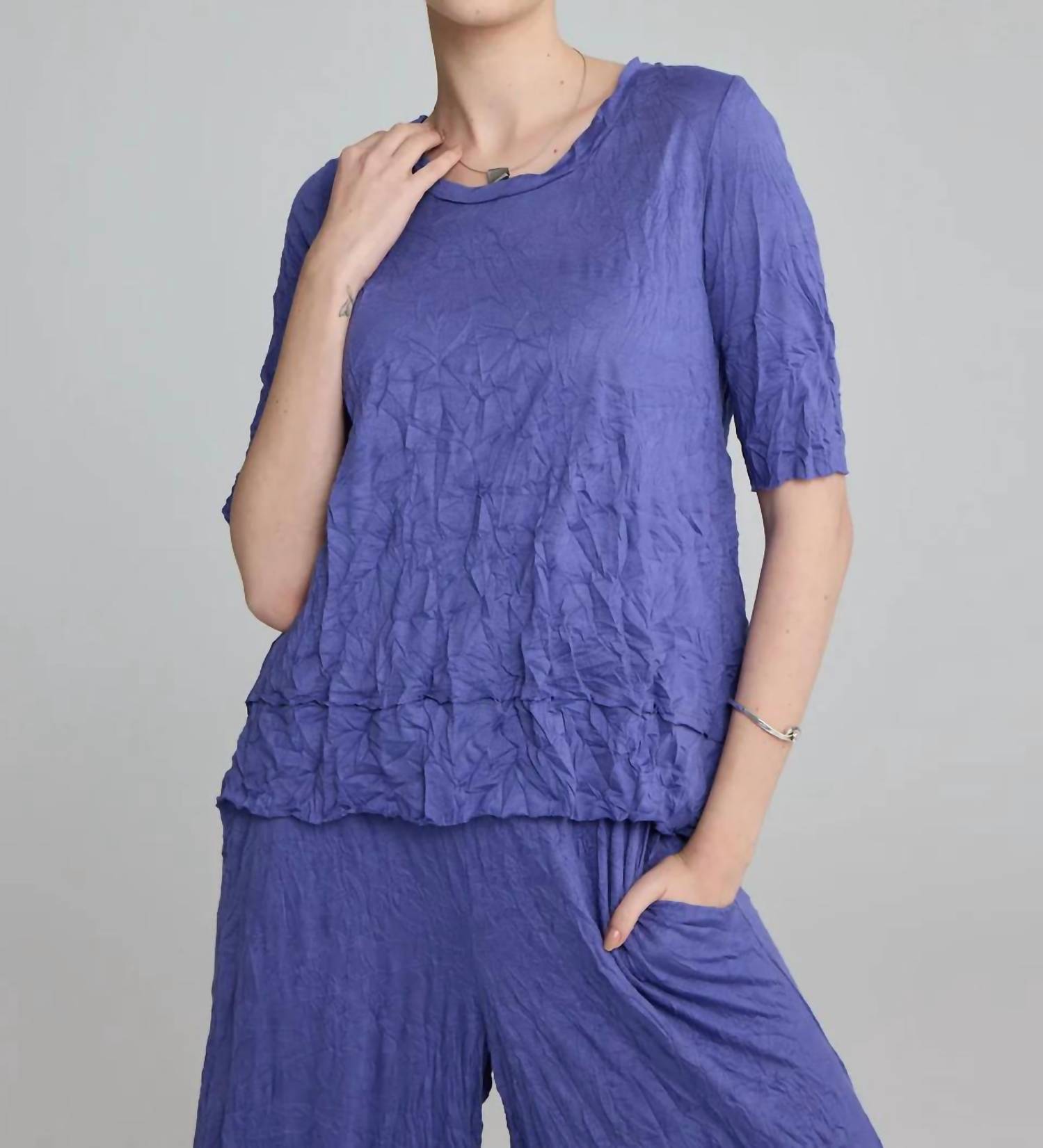 Luukaa - Flira Wrinkled Jersey Top