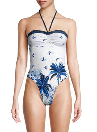 Farm Rio - Women's Dream Sky Halter One-piece Swimsuit