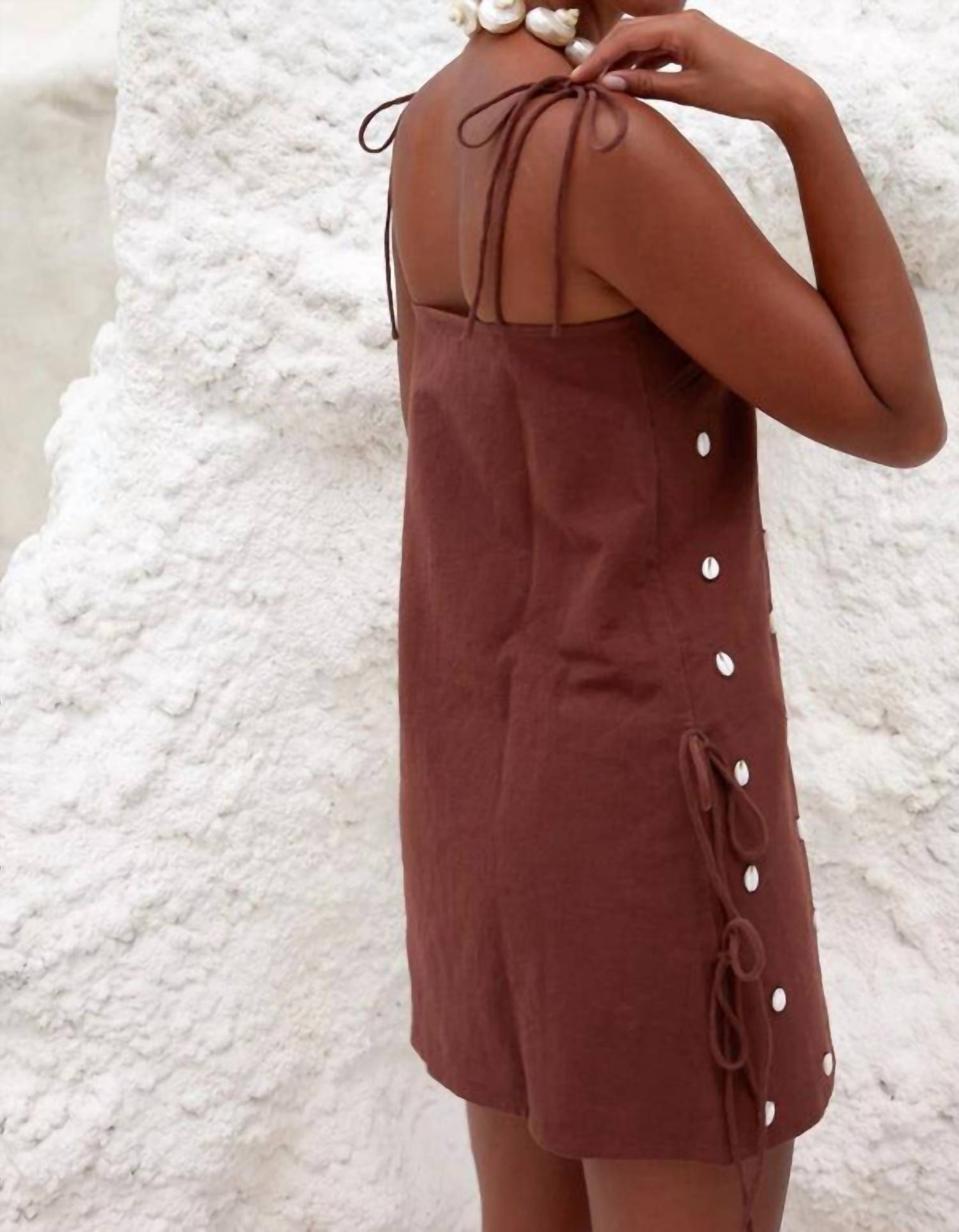 Palm Collective - Dede Cowrie Shell Beaded Dress