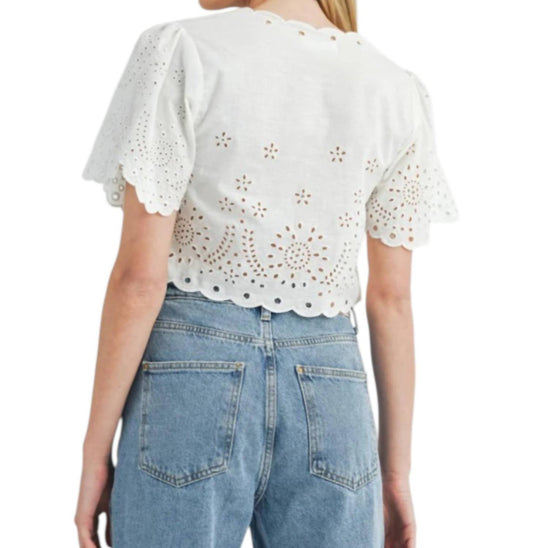 Mable - Janelle Embroidered Top