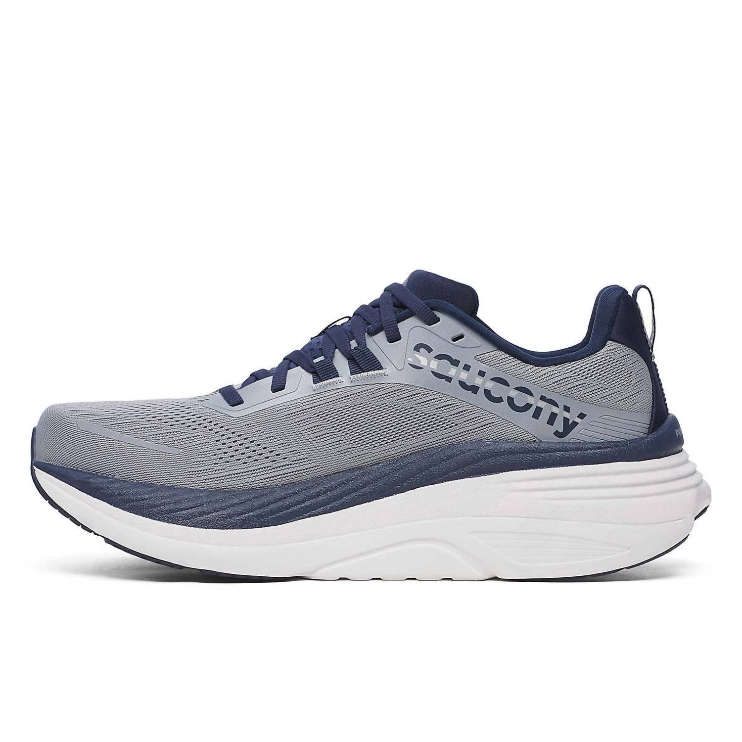 SAUCONY Men's Hurricane 24 Shoes in flint navy - men's shoe - detail view