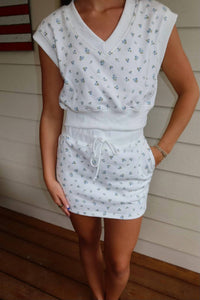 Papermoon - Claire Floral Print Knit Skirt Set