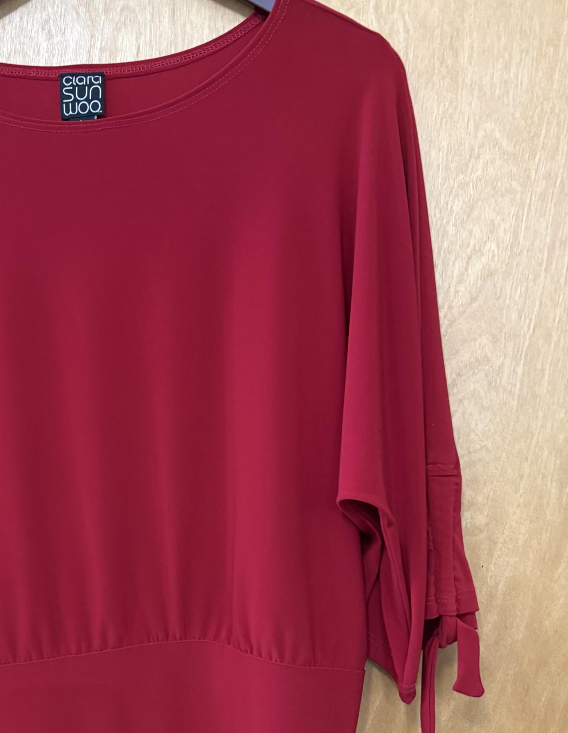 Clara Sunwoo - Women's Banded Top With Pull-tie Cuff
