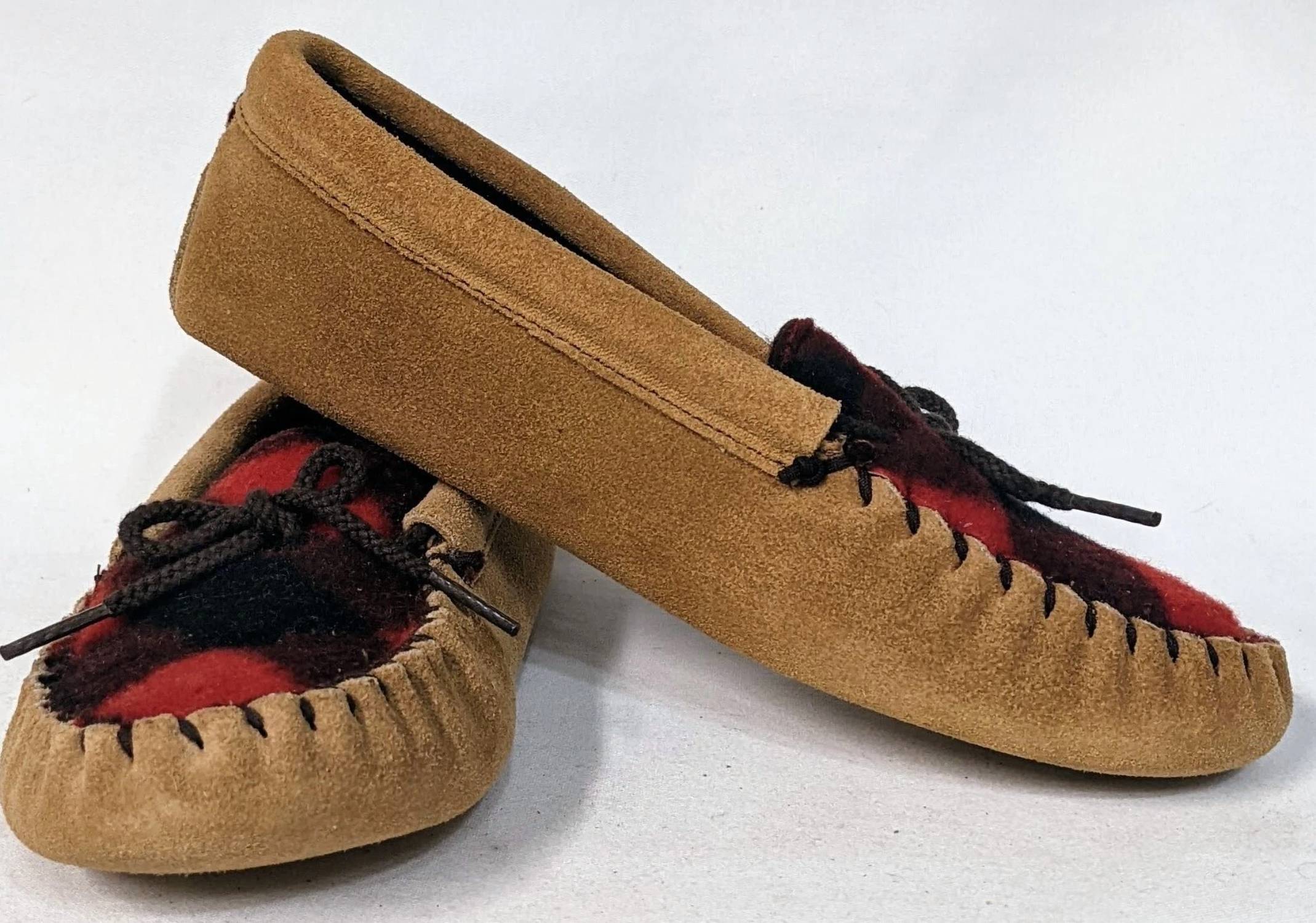 MINNETONKA Kids Moccasin Shoes in tan - kids' shoe