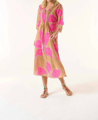 Oneseason - Cadaques Long Poppy Dress