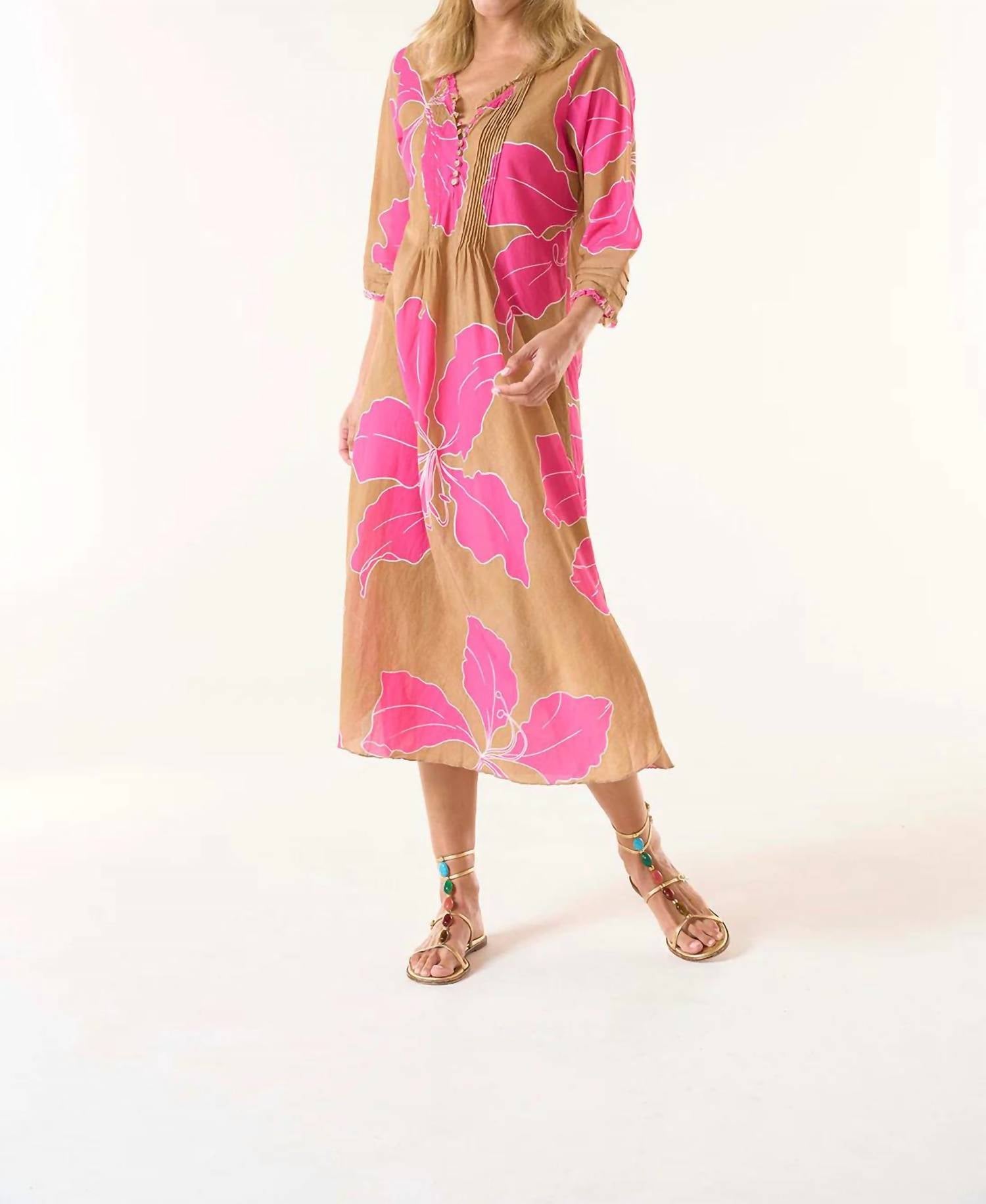 Oneseason - Cadaques Long Poppy Dress