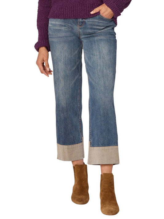 Democracy - High Rise Round Up Reverse Self Panel Boyfriend Jeans