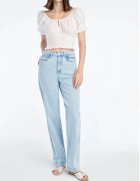 Favorite Daughter Kelly High Rise Straight Trouser in westwood - women's jeans