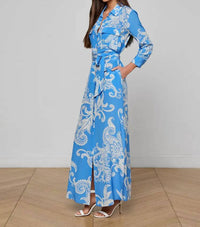 L'Agence - Cameron Long Sleeve Shirt Dress