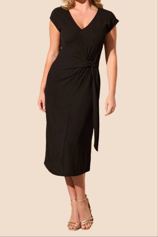 Tribal - Textured Faux Wrap Dress