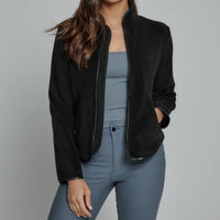 7Diamonds Park Fleece Jacket in black - women's jacket - detail view