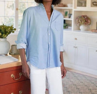 Frank & Eileen - Eileen Ruffle Collar Button-up Shirt
