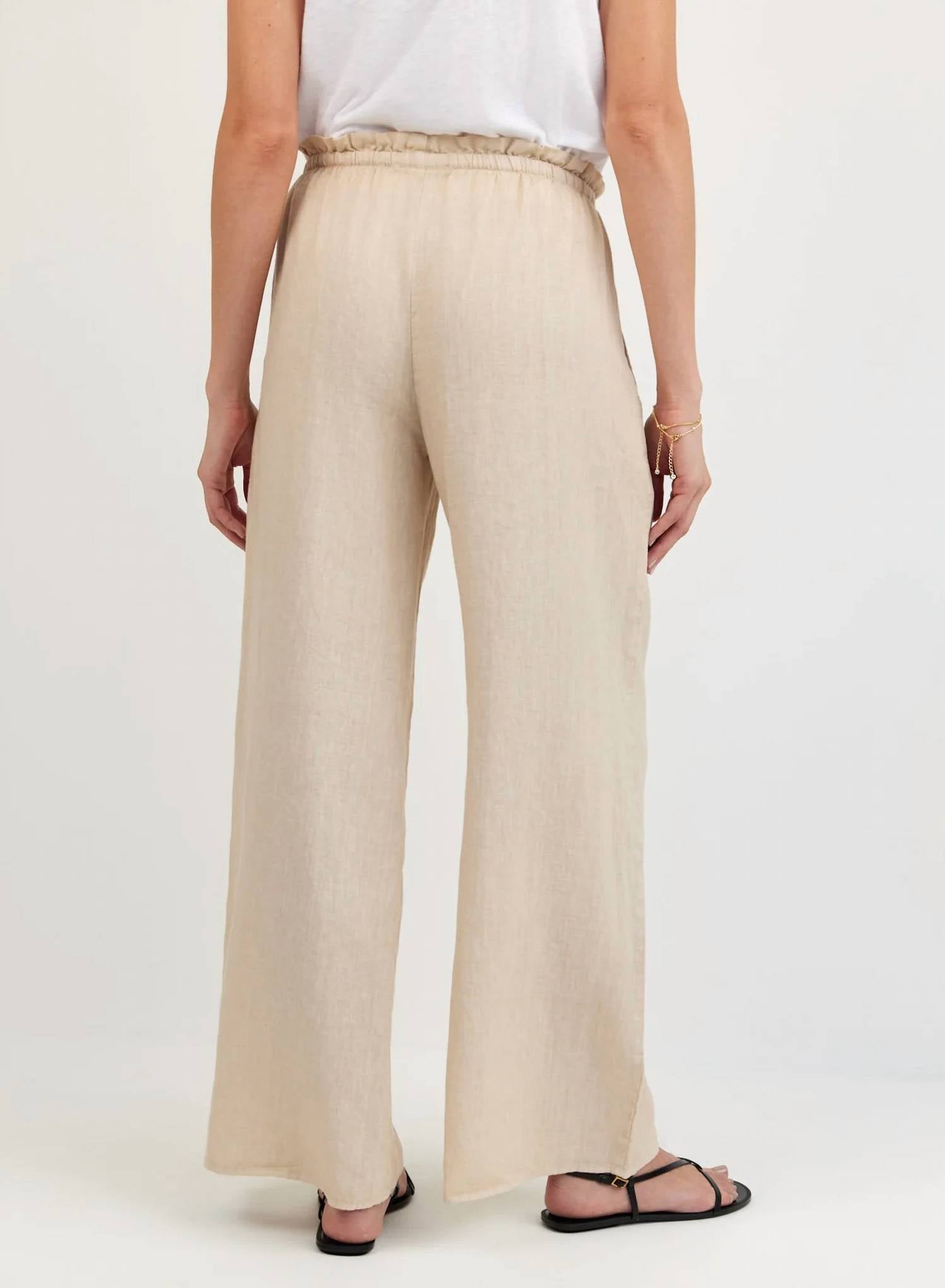 Bella Dahl - Ruffle Waist Wide Leg Pant