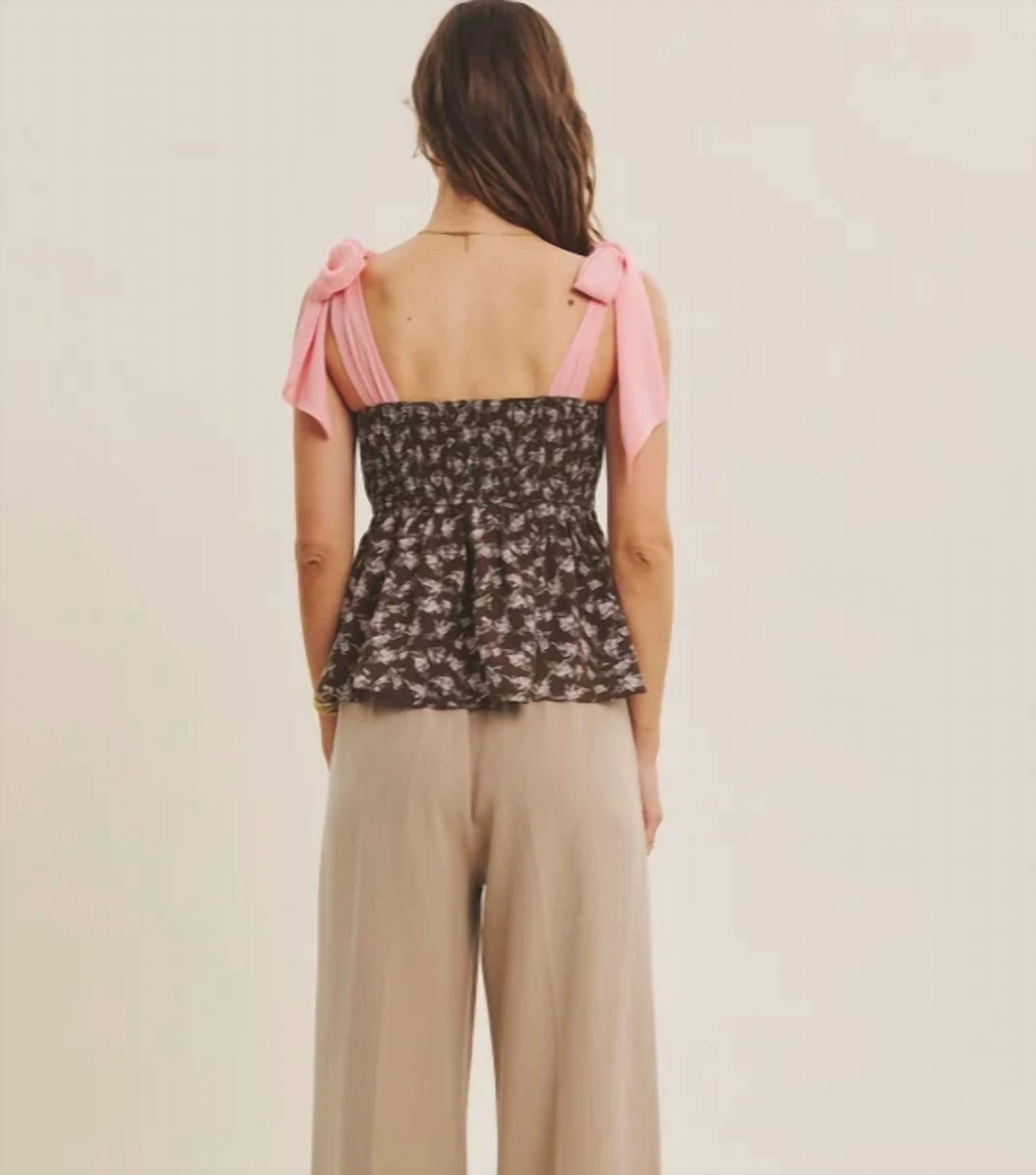 In February - Floral Flowy Blouse