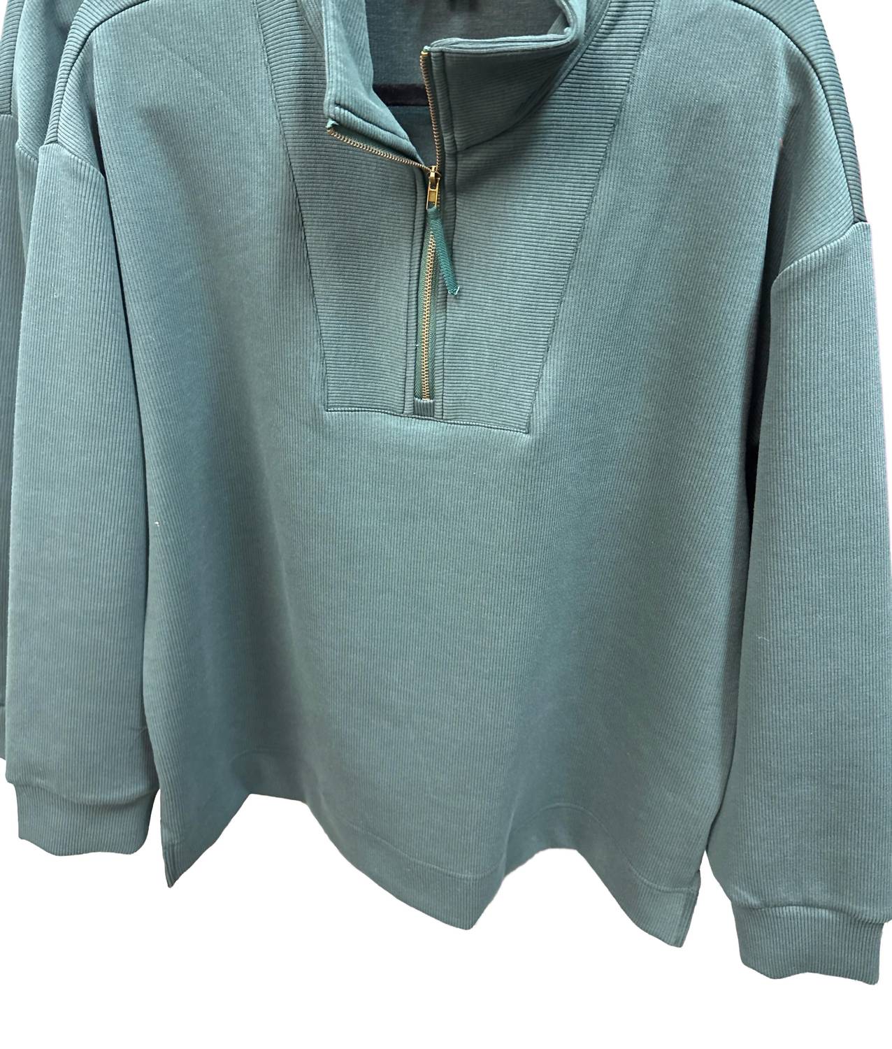 Tru Luxe - Women's Half Zip Pullover With Side Vents
