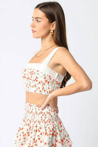 Olivaceous - Marissa Floral Top