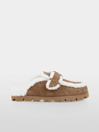 Marc Cain - Women's Calfskin Suede Loafers With Buckle