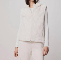 Splendid - Lucia Hooded Faux Fur Vest