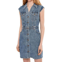 Kut From The Kloth - Ruth Denim Front Dress With Flared Sleeve