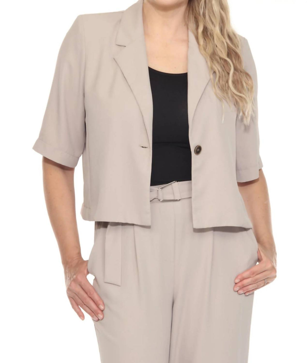 Joseph Ribkoff - One-button Short Blazer Jacket