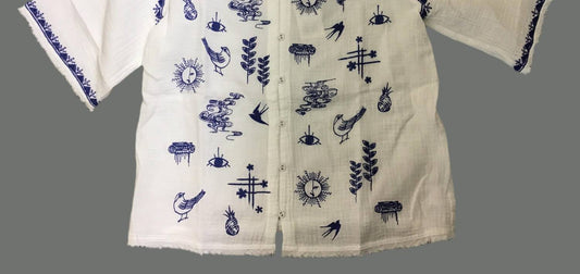 Johnny Was - Megafauna 3/4 Sleeves Blouse