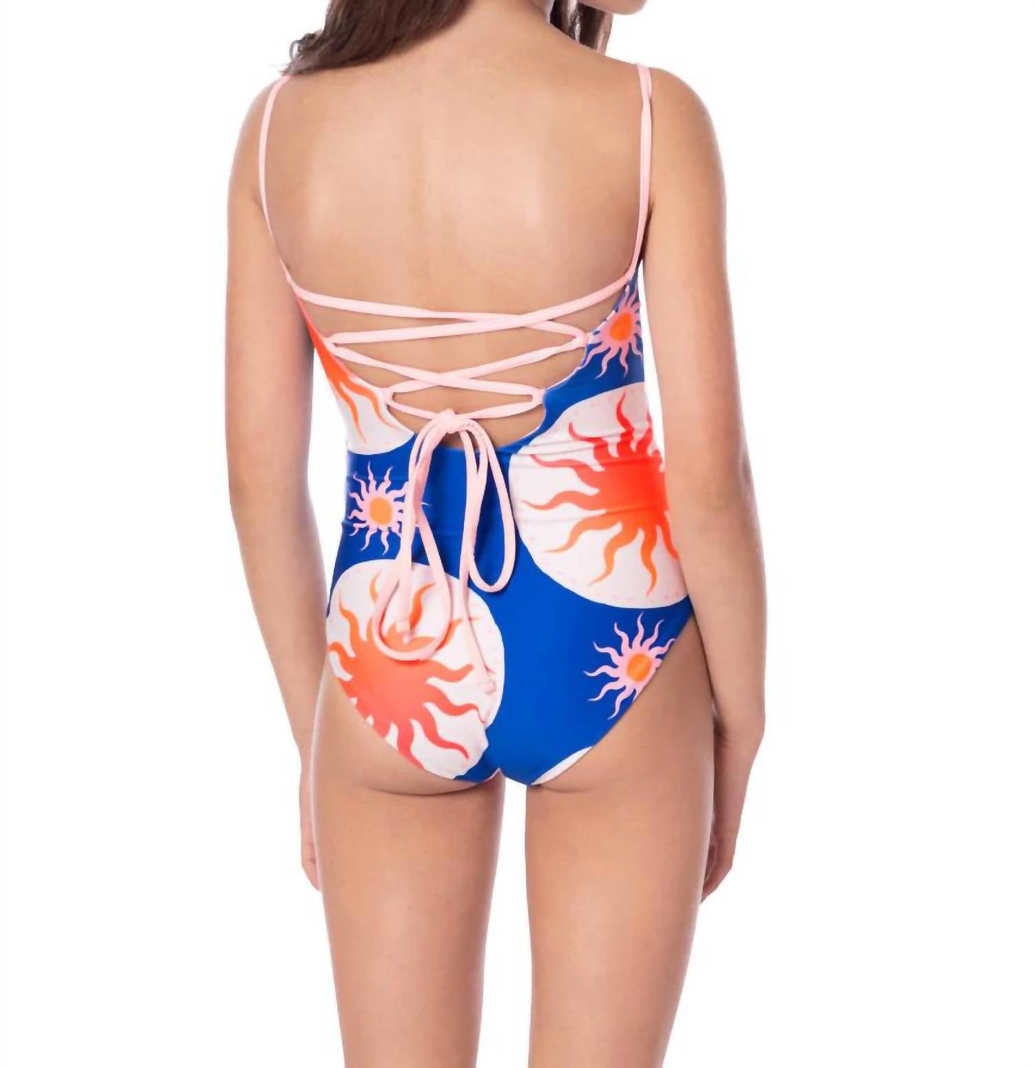 MAAJI Girls' Lanikai One Piece in sunlit bloom - kids' item - detail view