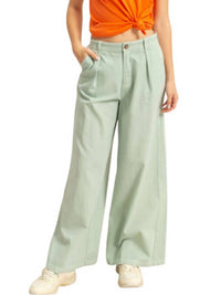 Double Zero - High Waist Basic Wide Leg Pants