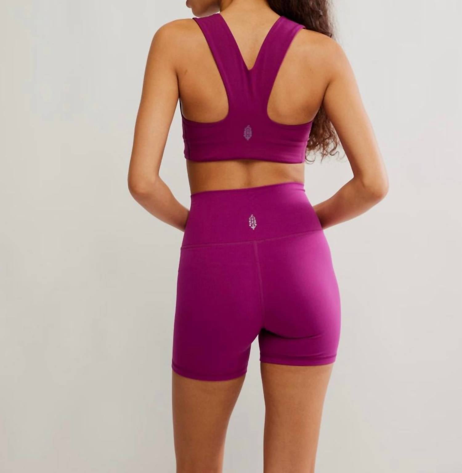 Free People Win Win Sports Bra in deep mulberry - women's intimate - alternate view