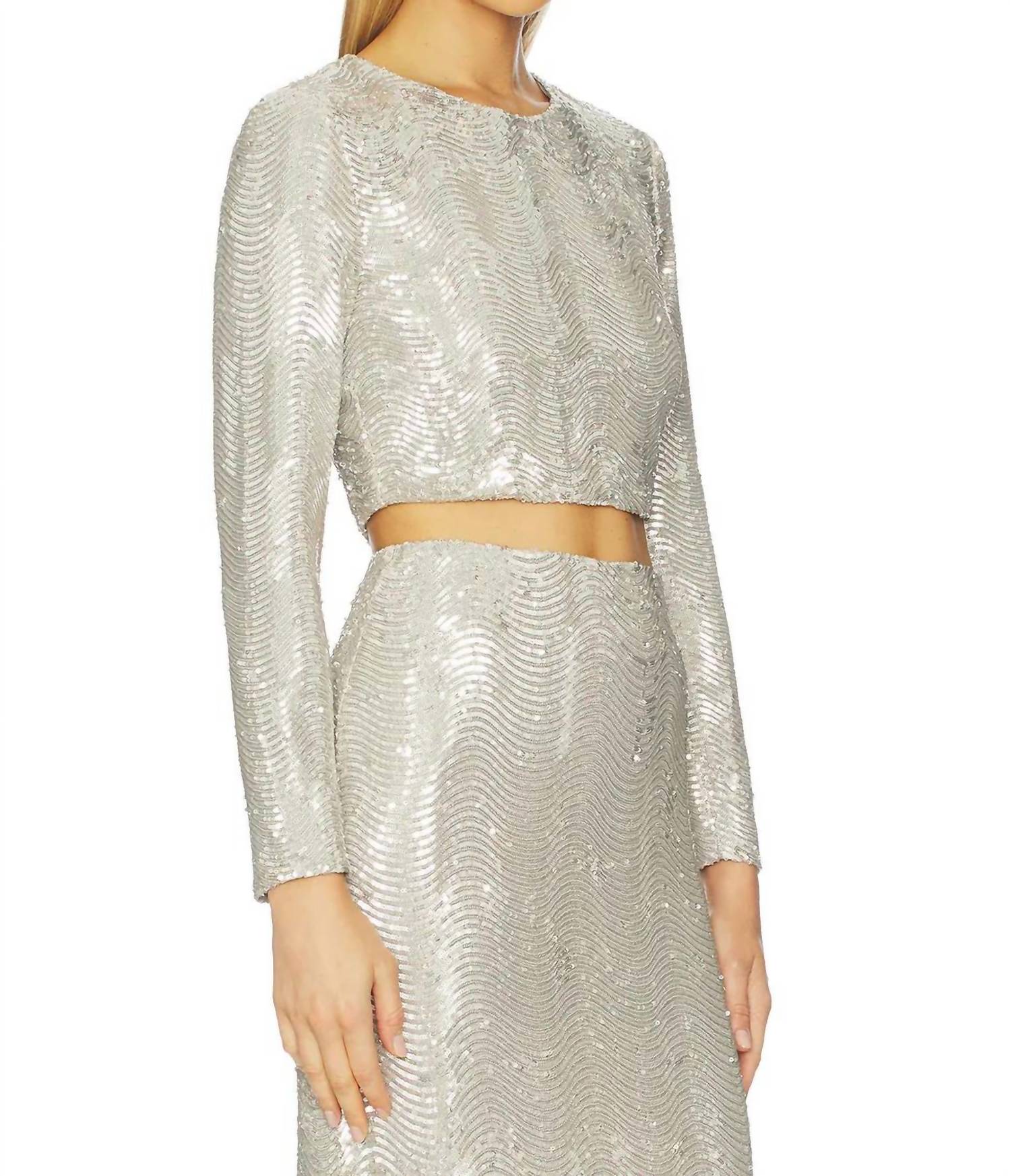 L'Agence - Rogan Crop Long Sleeve Top