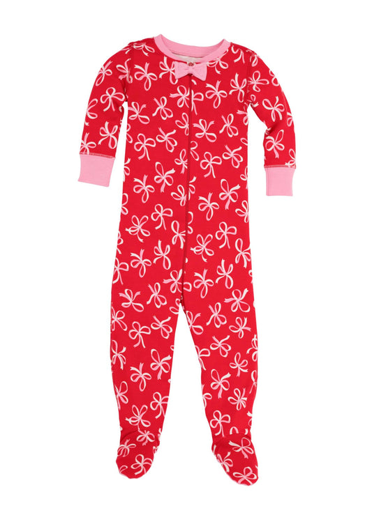 The Beaufort Bonnet Company - Girl's Noelle's Night Night Footed Onesie