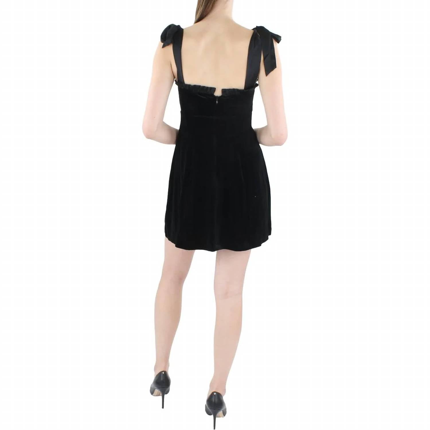 Danielle Bernstein - Sheath Velvet Ruffle Dress