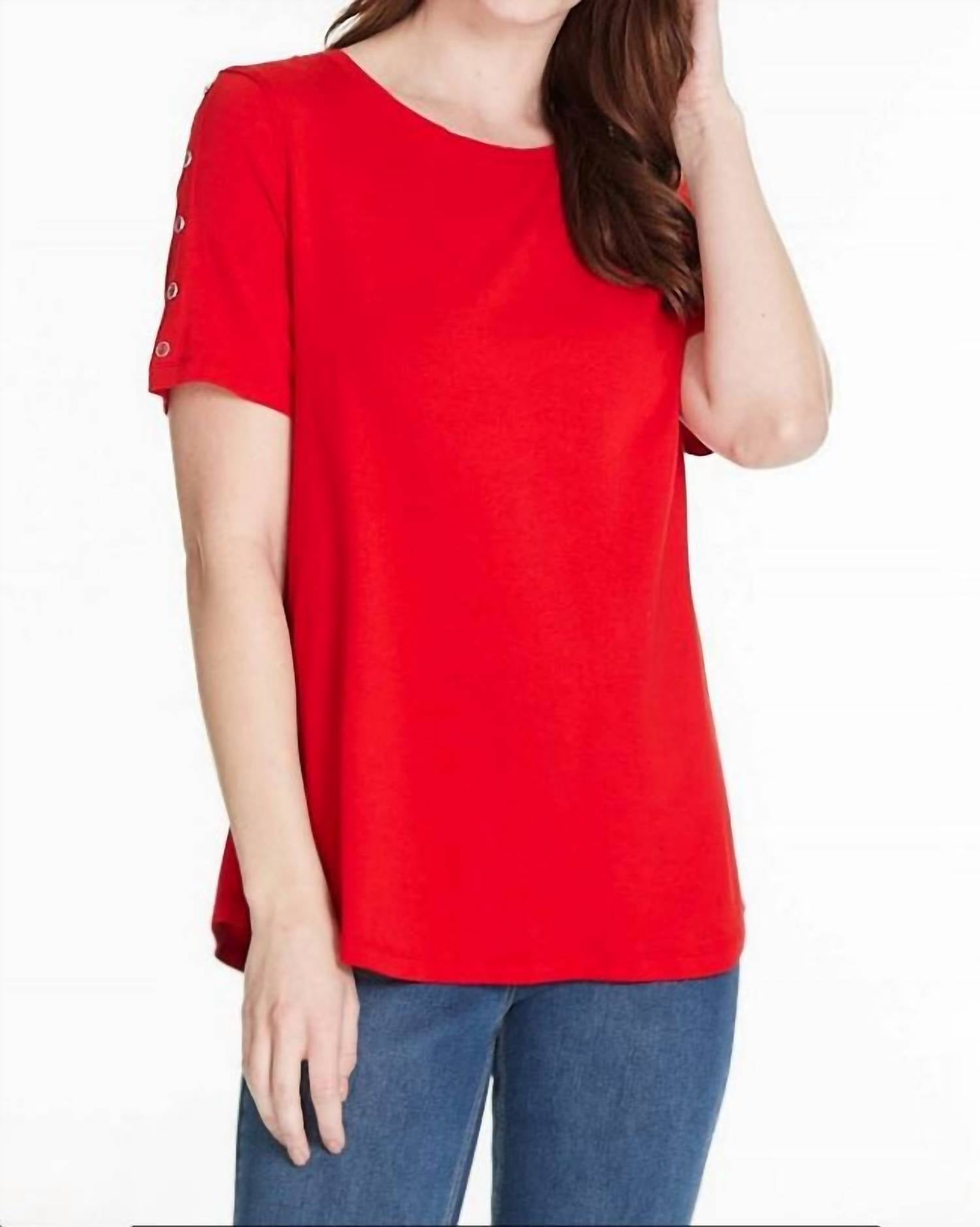 Button Detail T-Shirt