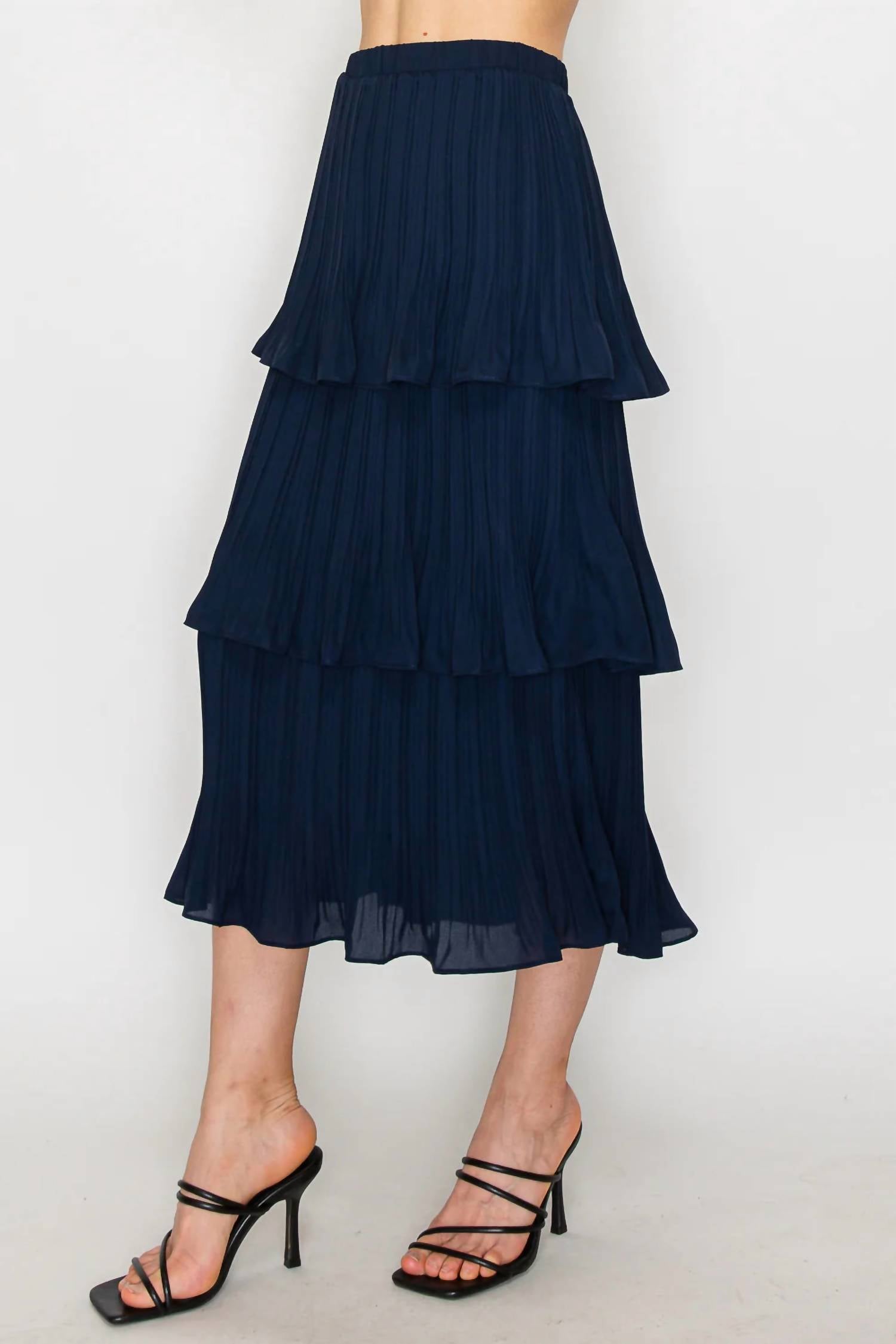 Joh - Jesiah Ruffle Top With Matching Ruffle Skirt Set