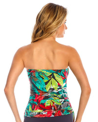 Magicsuit Charlotte Tankini Top in nirvana - women's swimwear - detail view