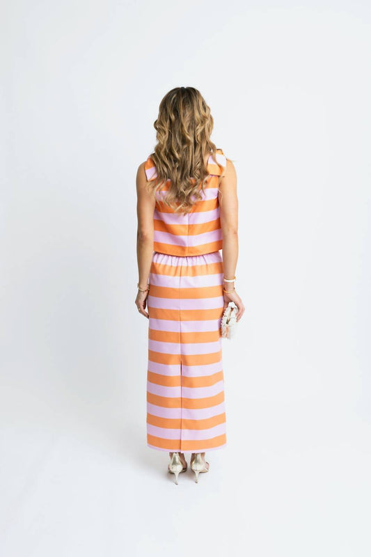 Karlie - Stripe Maxi Skirt