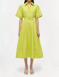 Simkhai - Deanna Short Sleeve Belted Midi Dress