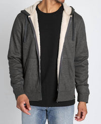 Jachs New York - Sherpa Lined Waffle Hoodie