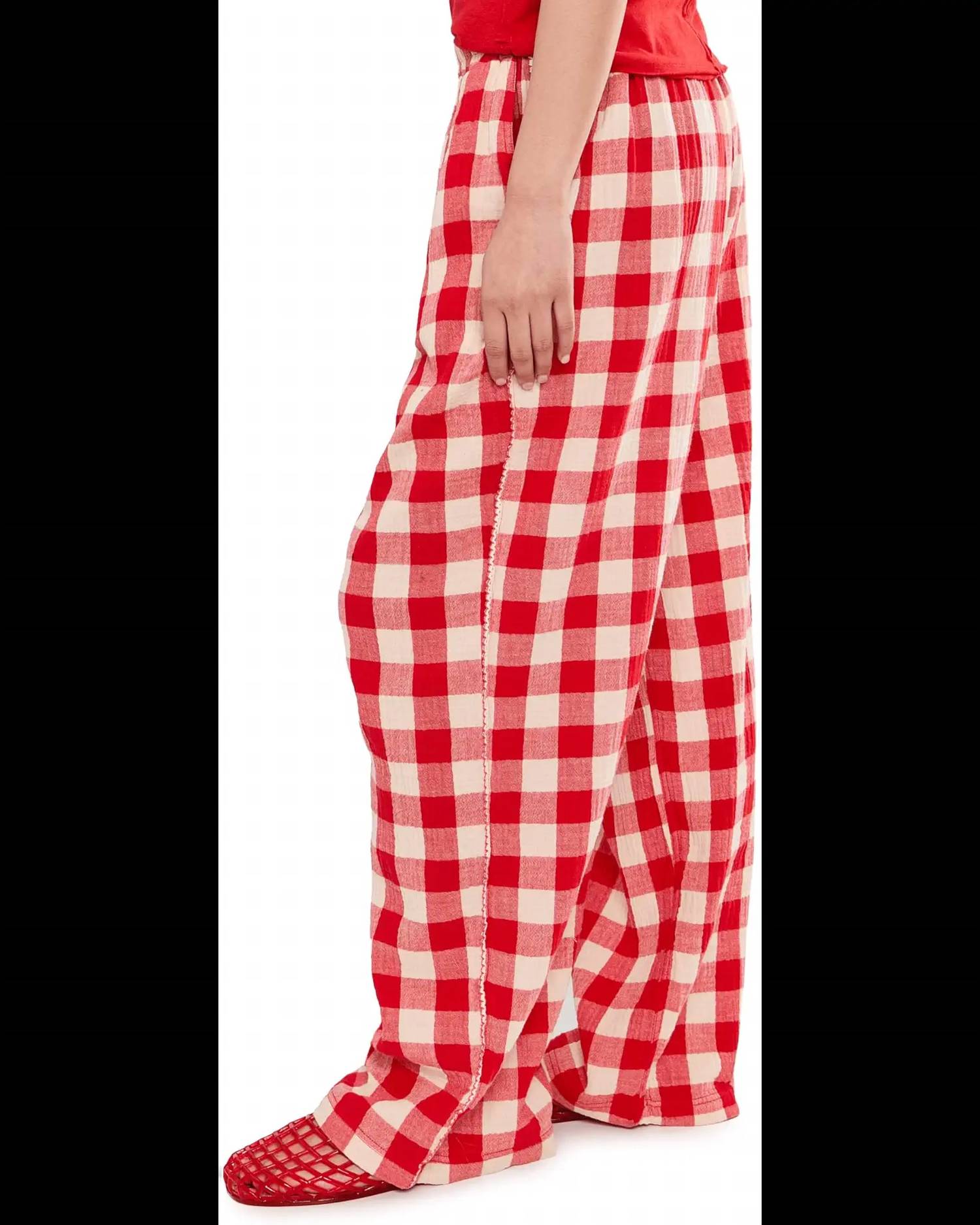 Free People Be Mine Pant in red - women's pants - alternate view