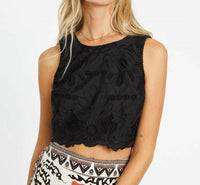 Caballero - Isabelle Black Lace Top