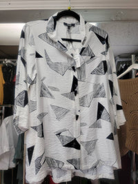 Lior - Women's Geometric Button Down Top