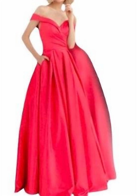 Jovani - Off the shoulder ballgown